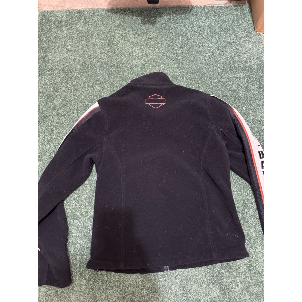 Vintage Y2K 2008 Harley Davidson Motorcycle Womens Medium Full Zip Fleece Jacket - Picture 7 of 7